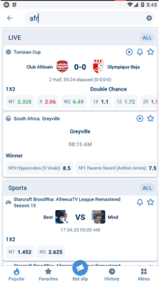 Capture d'écran de l'application 1xbet APK - #10