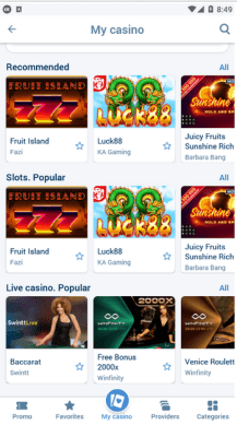 Capture d'écran de l'application 1xbet APK - #11