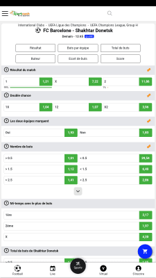 Capture d'écran de l'application Sportcash - #3