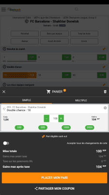 Capture d'écran de l'application Sportcash - #4