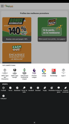 Capture d'écran de l'application Sportcash - #7
