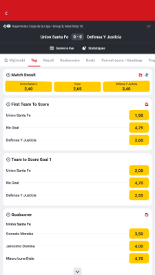 Capture d'écran de l'application Betclic - #4