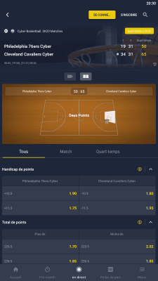 Capture d'écran de l'application Betmomo - #3
