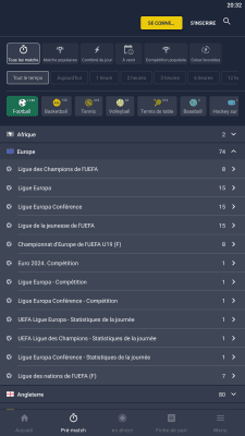 Capture d'écran de l'application Betmomo - #4