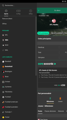 Capture d'écran de l'application Bet365 - #5