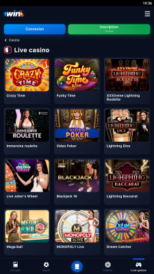 Capture d'écran de l'application 1Win - #5