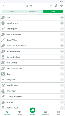 Capture d'écran de l'application Linebet APK - #3