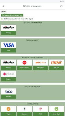 Capture d'écran de l'application Linebet APK - #6