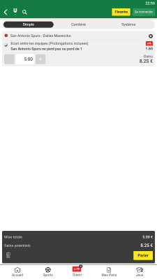 Capture d'écran de l'application Unibet - #3