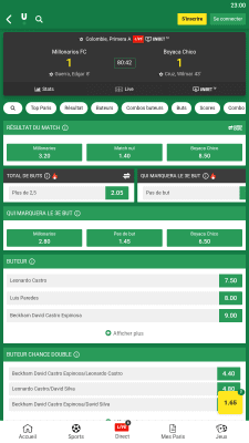 Capture d'écran de l'application Unibet - #6