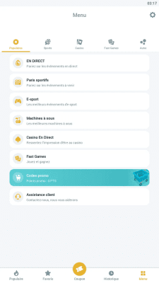 Capture d'écran de l'application Melbet APK - #5