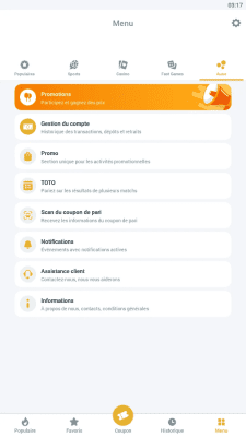 Capture d'écran de l'application Melbet APK - #6