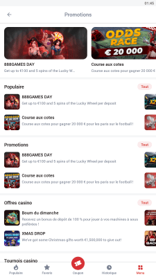 Capture d'écran de l'application 888Starz - #6