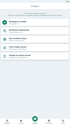 Capture d'écran de l'application BetWinner - #5