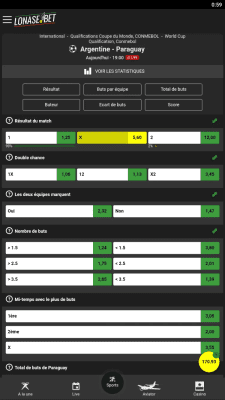 Capture d'écran de l'application Lonase Bet - #3