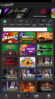 Capture d'écran de l'application Lonase Bet - #5