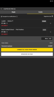 Capture d'écran de l'application Bwinners - #3