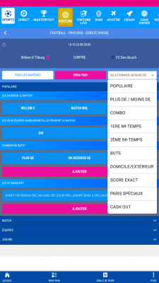 Capture d'écran de l'application Bet223 - #5