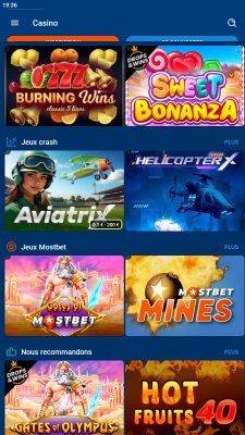 Capture d'écran de l'application Mostbet - #6