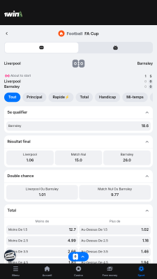 Capture d'écran de l'application 1Win - #5