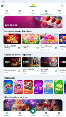 Capture d'écran de l'application BetWinner - #3