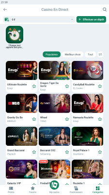 Capture d'écran de l'application BetWinner - #4