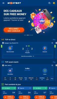 Capture d'écran de l'application Mostbet - #1