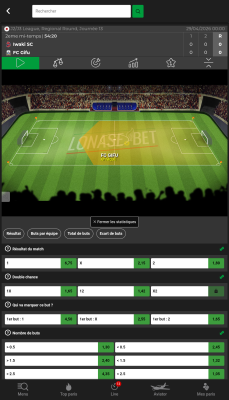 Capture d'écran de l'application Lonase Bet - #3