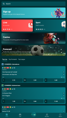 Capture d'écran de l'application 22Bet - #1