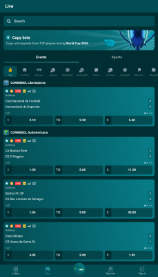 Capture d'écran de l'application 22Bet - #3
