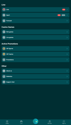 Capture d'écran de l'application 22Bet - #5