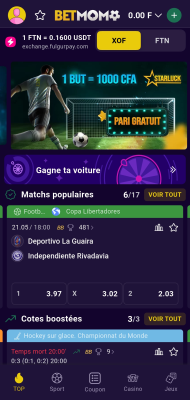 Capture d'écran de l'application Betmomo - #1