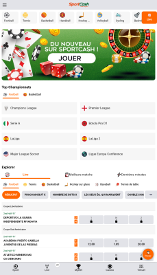 Capture d'écran de l'application Sportcash - #1
