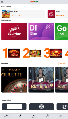Capture d'écran de l'application Sportcash - #3