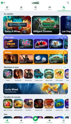 Capture d'écran de l'application Linebet - #4