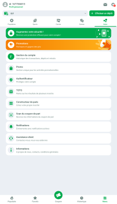 Capture d'écran de l'application Linebet - #6