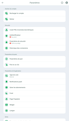 Capture d'écran de l'application Linebet - #7