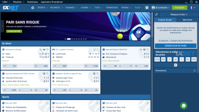 Capture d'écran de l'application 1xBet - #1