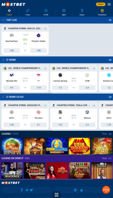 Capture d'écran de l'application Mostbet - #8